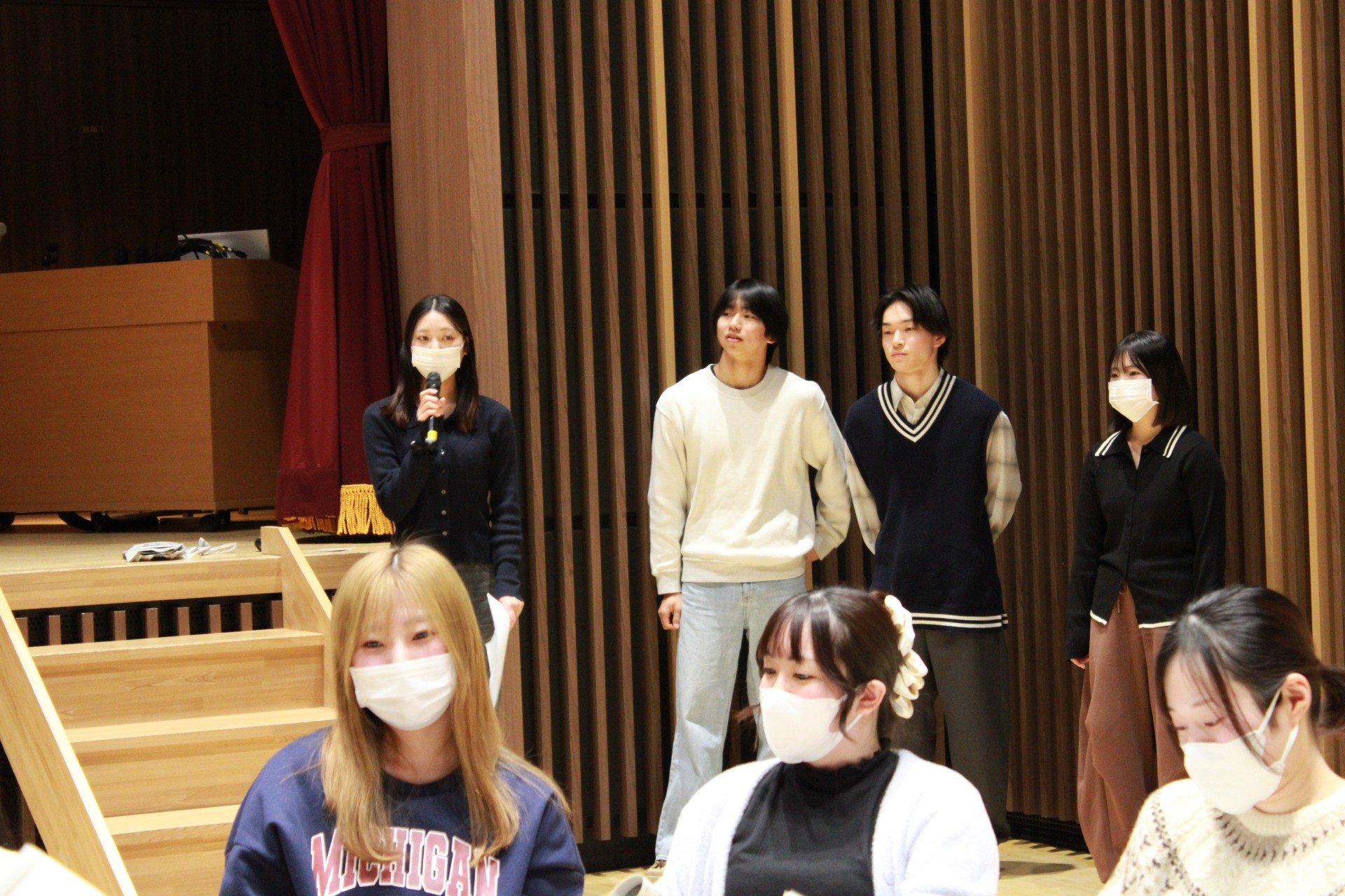 学生主体の防災訓練①