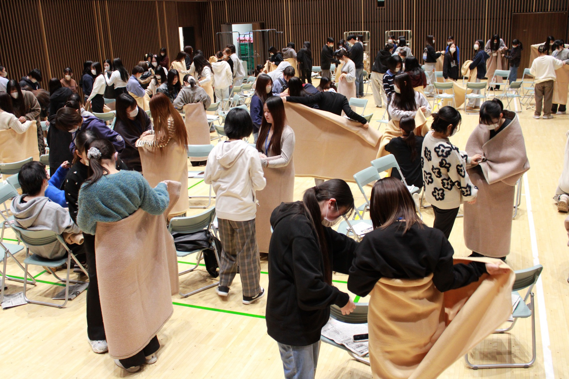 学生主体の防災訓練④