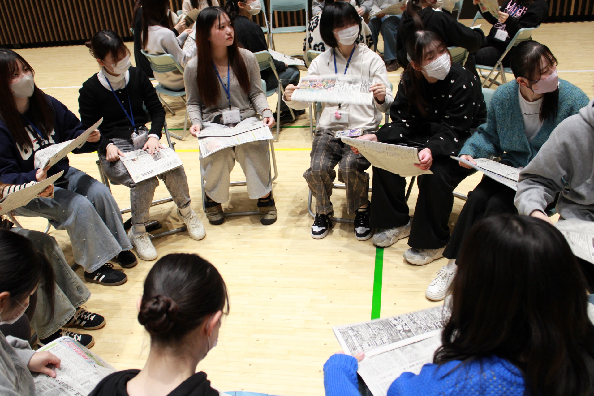 学生主体の防災訓練⑨